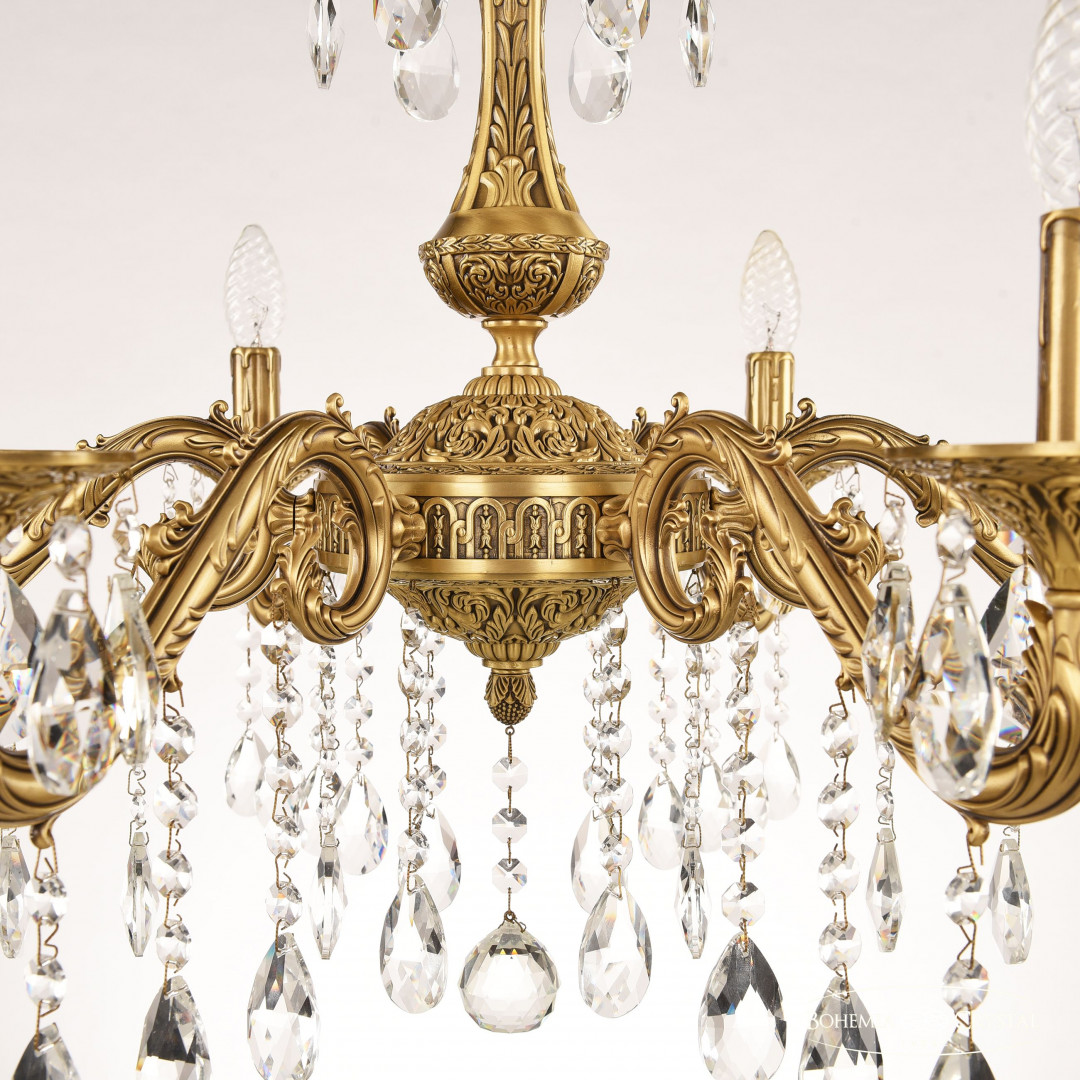 Люстра бронзовая с хрусталём 71102/6/210 A FP