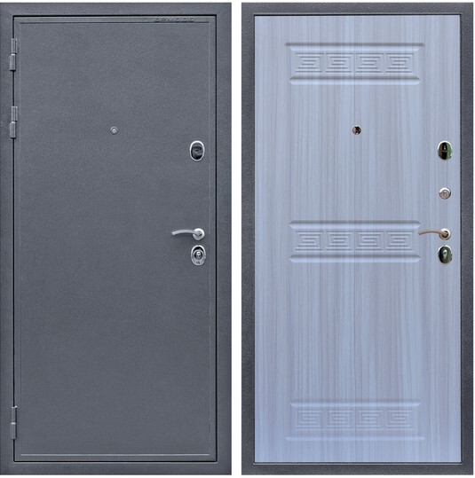 Дверь входная Graf Престиж Антик серебро / МДФ 10 мм ФЛ-242 Сандал белый