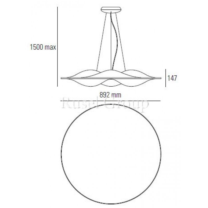 Подвесной светильник Linea Light CIRCLE WAVE 7460