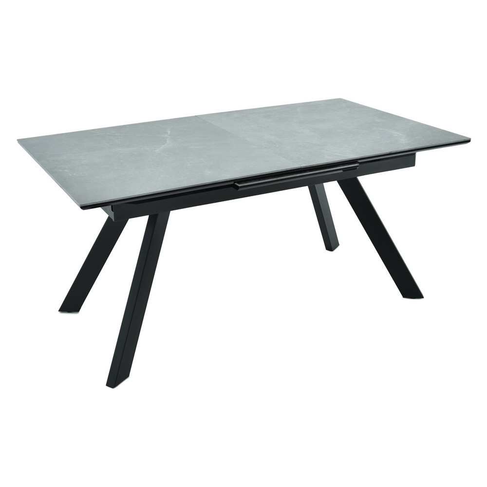 Стол Adam раскладной 140-190x90x75см, серый мрамор, чёрный Bradex Home RF 0419