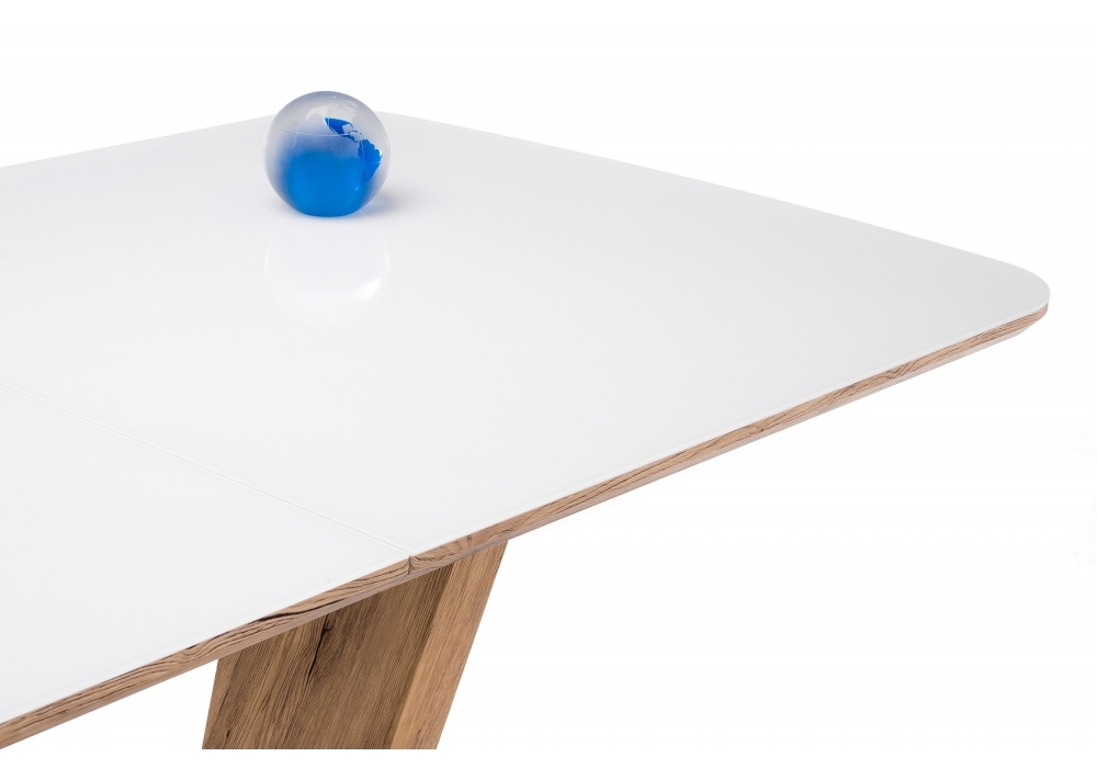 Стол Woodville Петир 160 дуб монтана / белый 462108