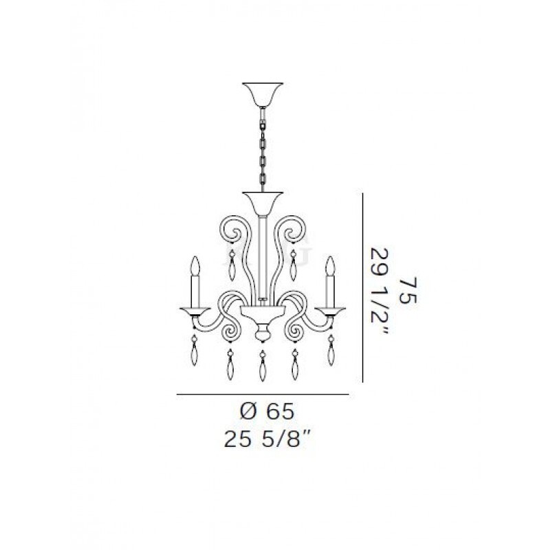Люстра De Majo 6018 K6