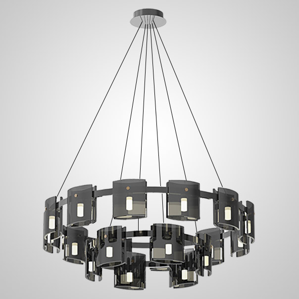 Подвесная люстра JANICE D60 Black Grey by ImperiumLoft
