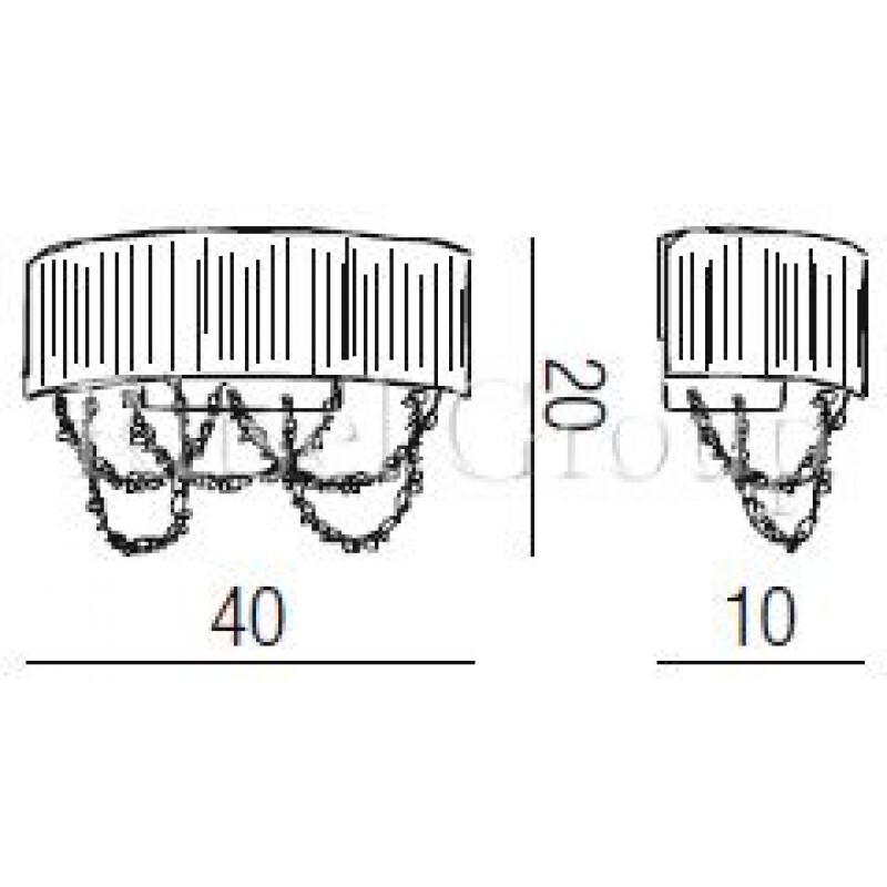 Настенный светильник Kolarz GIOIOSA 1097/A2