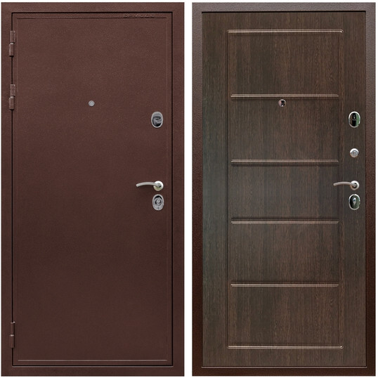 Дверь входная Graf Лондон Антик медь / МДФ 6 мм ФЛ-39 Венге