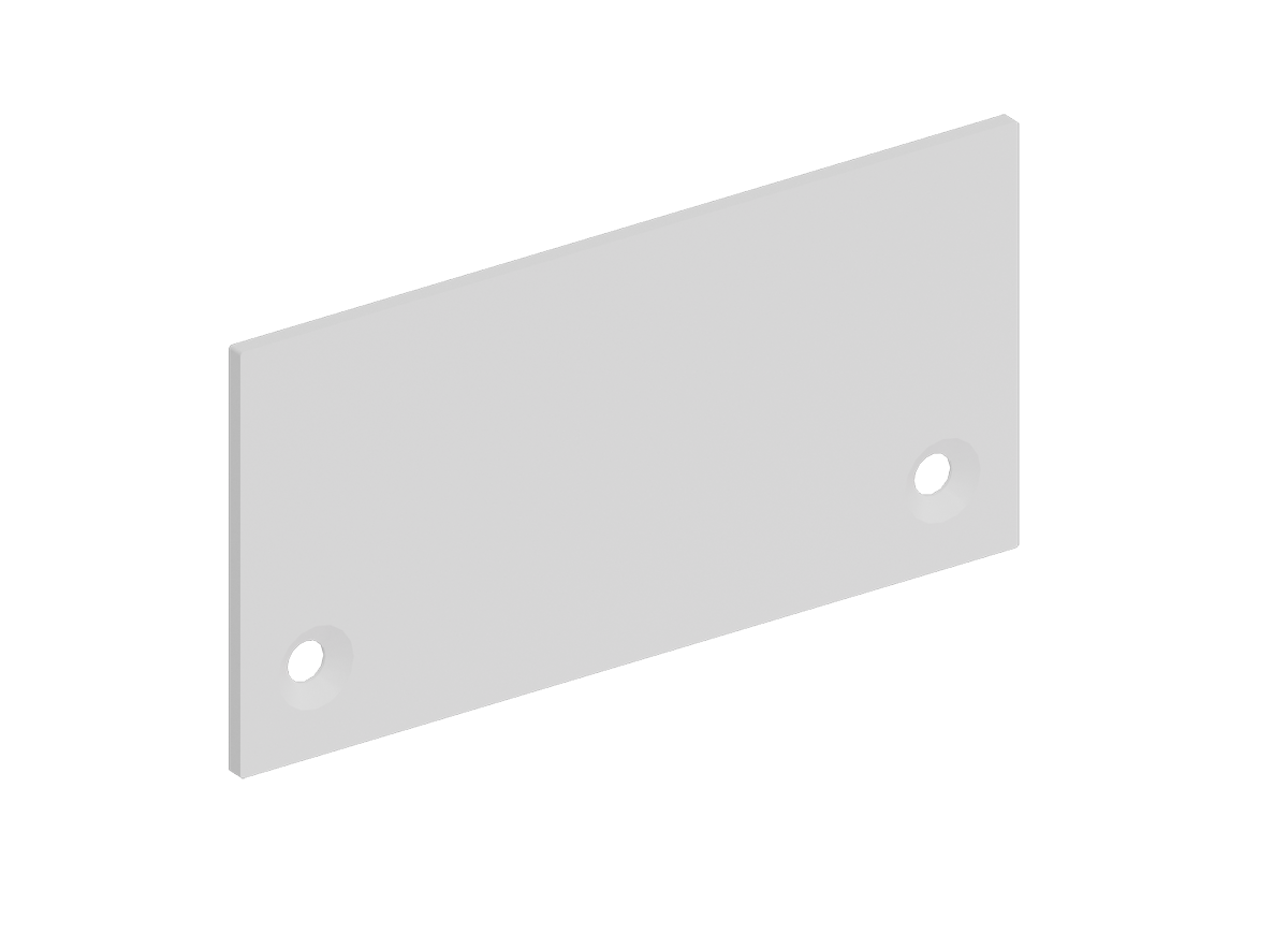 Боковая  глухая заглушка для профиля Donolux DNCAP18513RAL9003