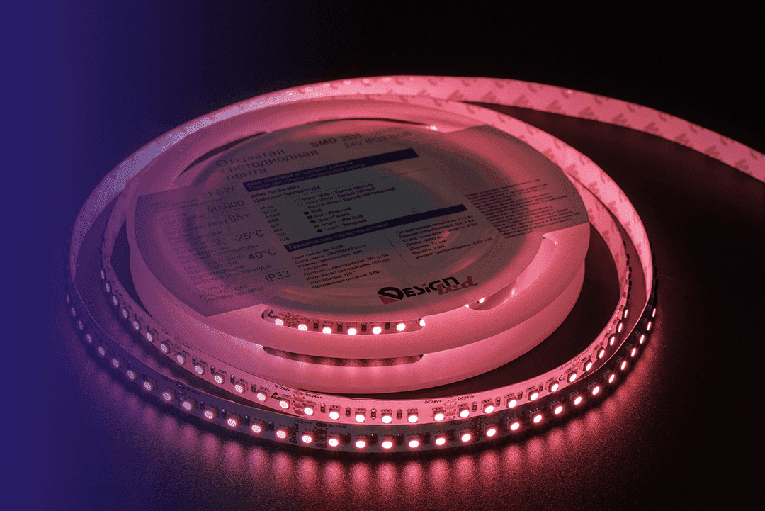 Лента светодиодная DesignLed DSG3A120-24-RGB-33