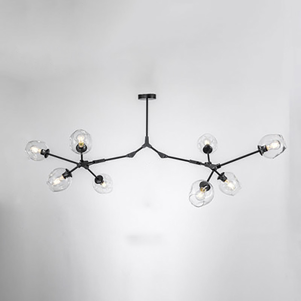 Люстра Адель Branching Bubble Chandelier L8 Black Amber by ImperiumLoft