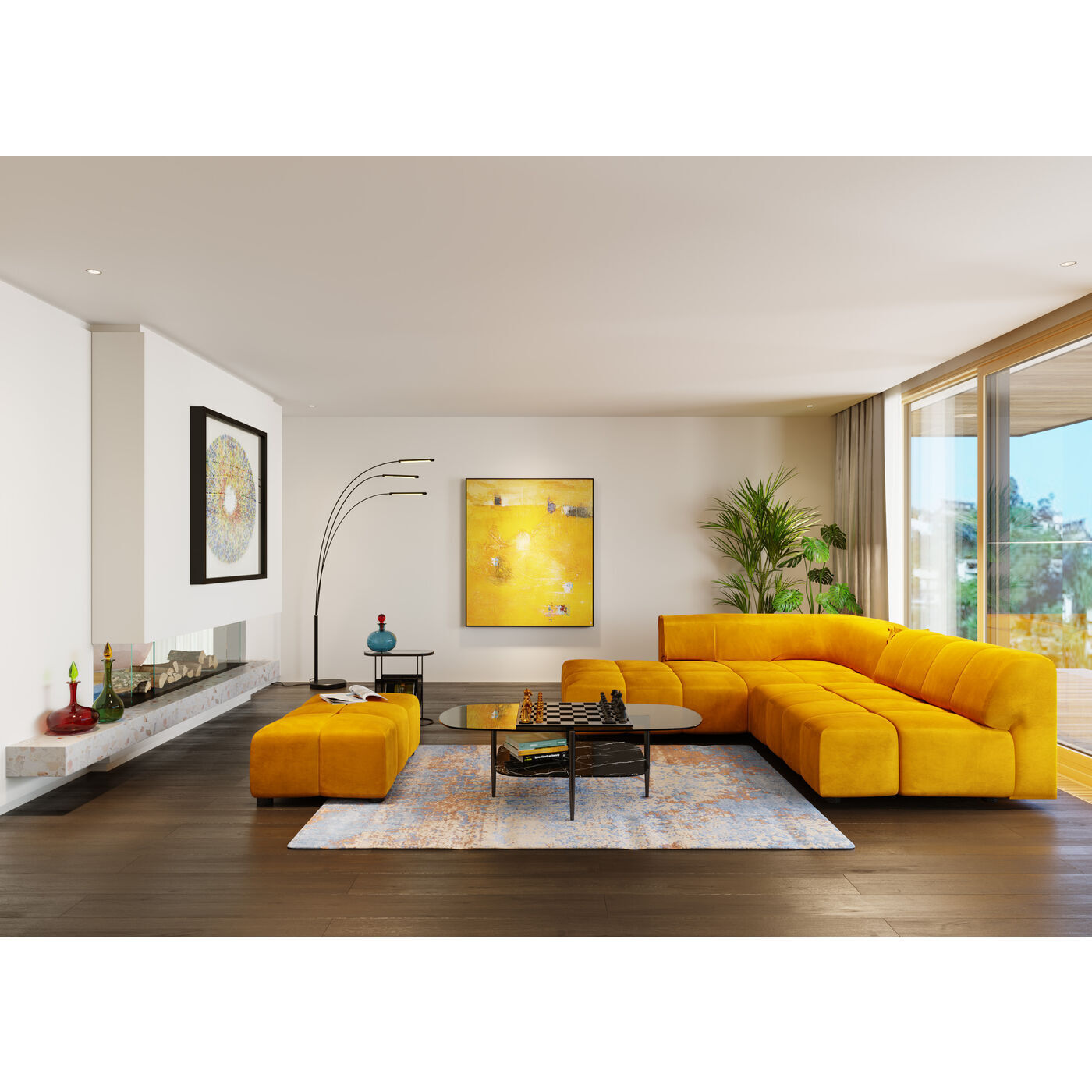 Элемент пуф-кушетка к дивану KARE Bel Ami 86525