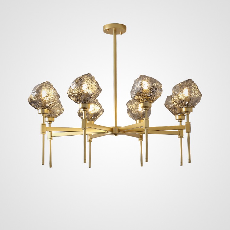 Подвесная люстра TORCH 8 Дымчатый by ImperiumLoft