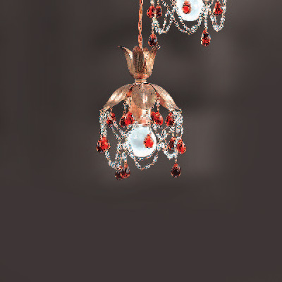 Подвесной светильник Renzo Del Ventisette SV 13980/1 CRO rosso