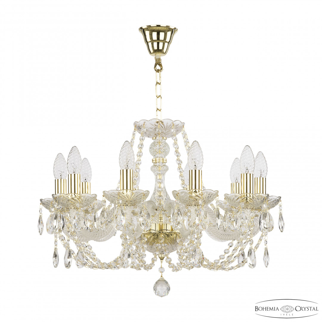Люстра хрустальная 101/10/195 G Bohemia Ivele Crystal