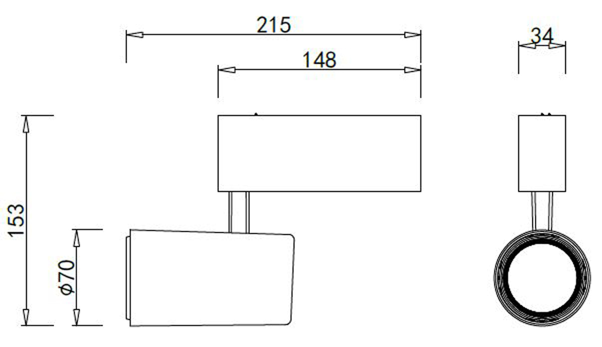 Светодиодный светильник для магнитного шинопровода Donolux DL18782/01M White