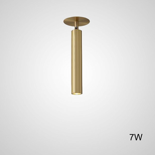 Встроенный потолочный точечный светильник LINO C H26 Brass 7W by ImperiumLoft