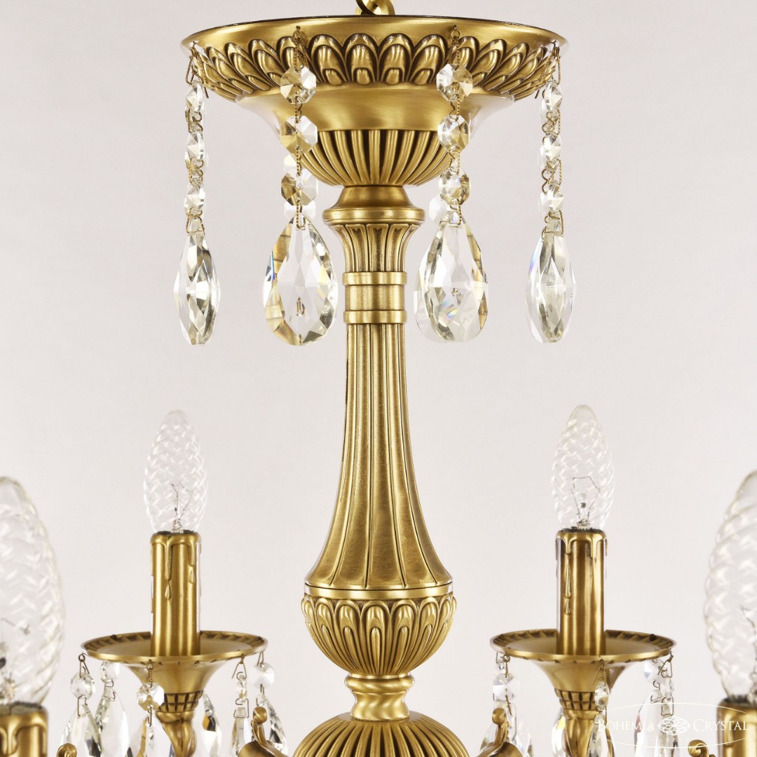 Люстра бронзовая с хрусталём 73102/8/210 B FP