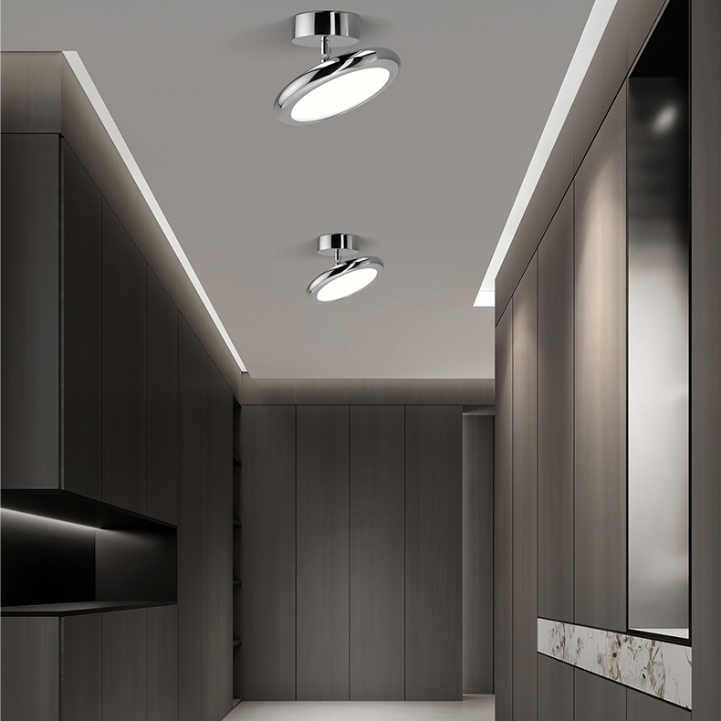 Точечный светодиодный светильник SKOLL Chrome Трехцветный свет by ImperiumLoft