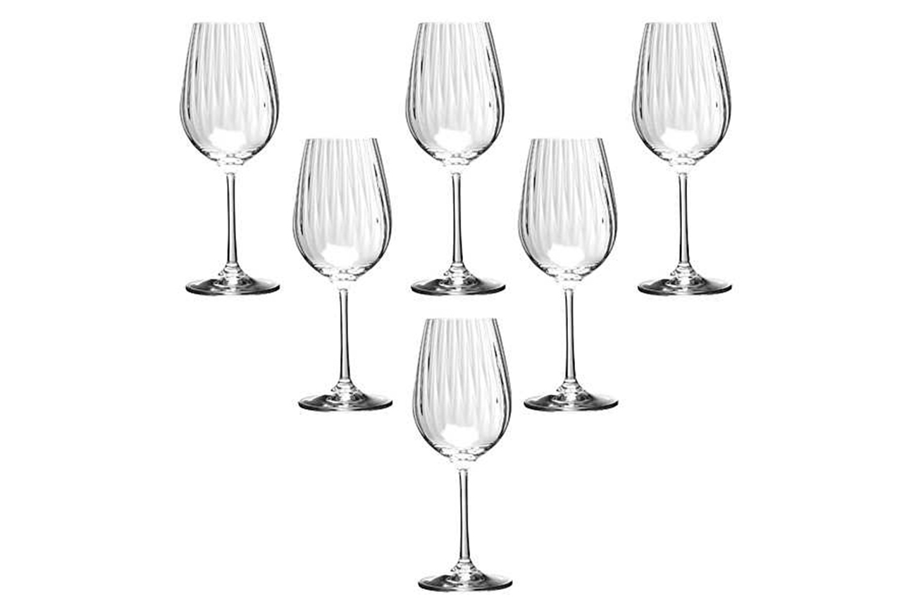 Набор из 6ти бокалов для вина "Waterfall" 350 мл Garda Decor 674-102