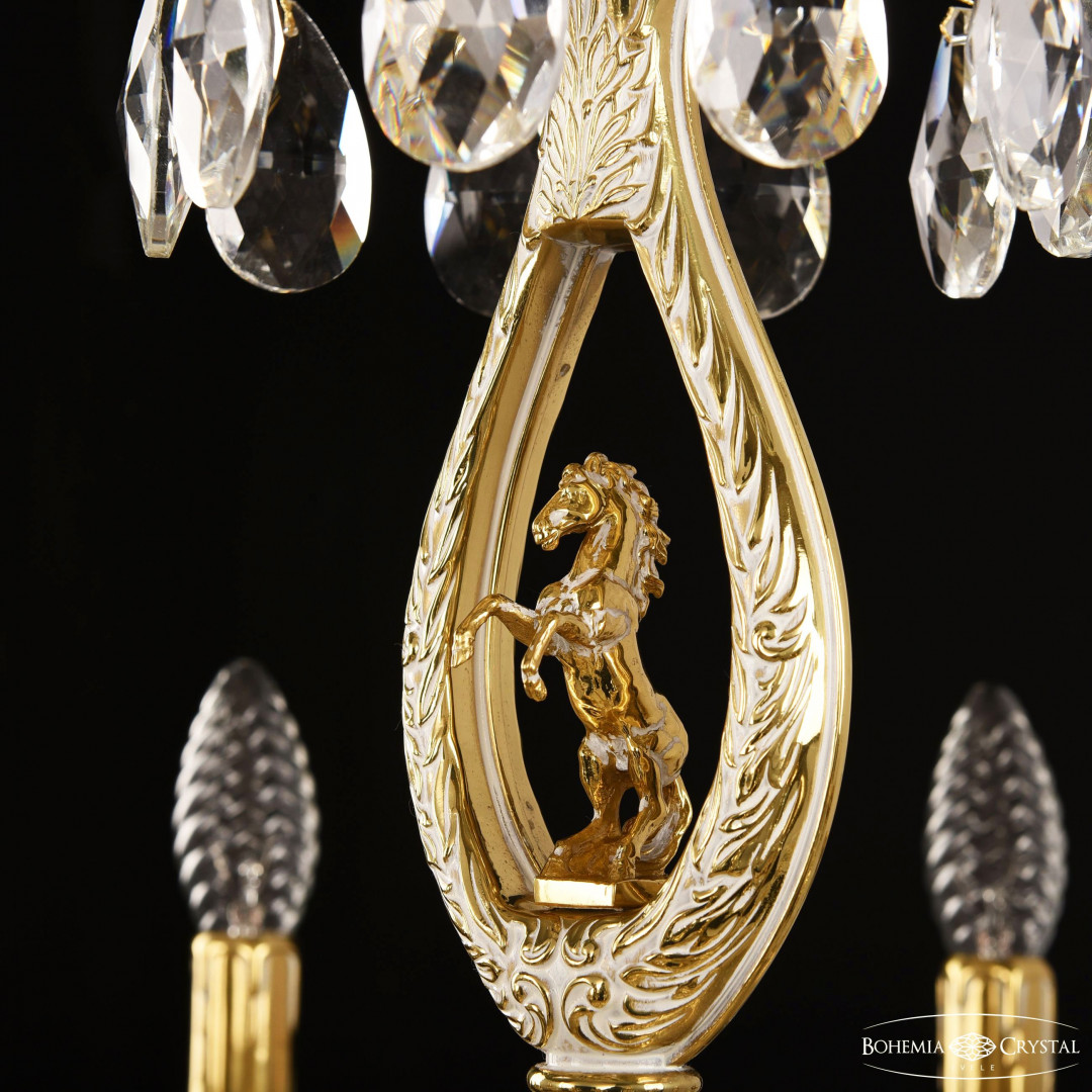 Люстра бронзовая с хрусталём 71402/10/210 B GW FH1S