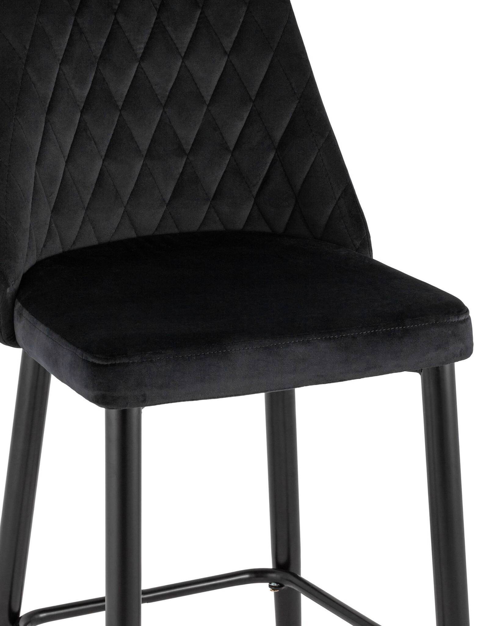Стул барный Диего велюр черный Stool Group