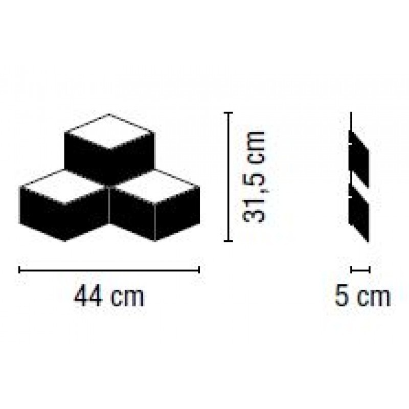 Настенный светильник Vibia Fold Surface 4202