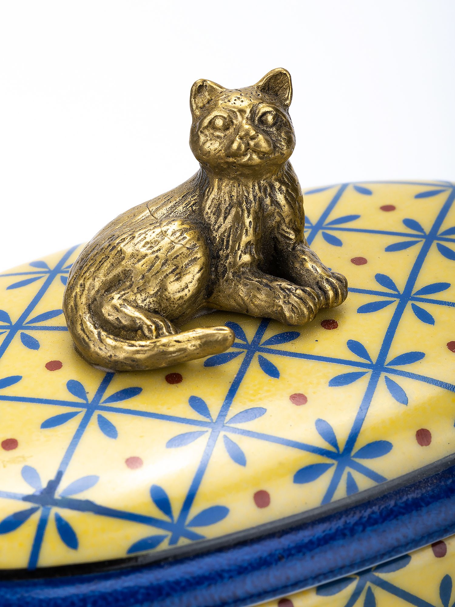 Шкатулка на ножках с кошечкой Glasar B788/HY2204