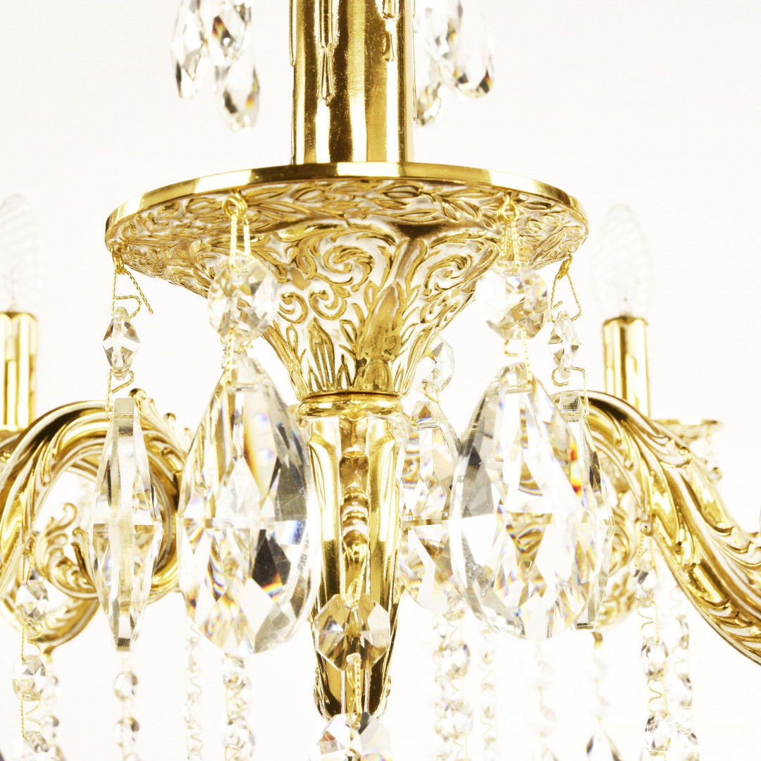 Люстра бронзовая с хрусталём 71101/10/210 B GW