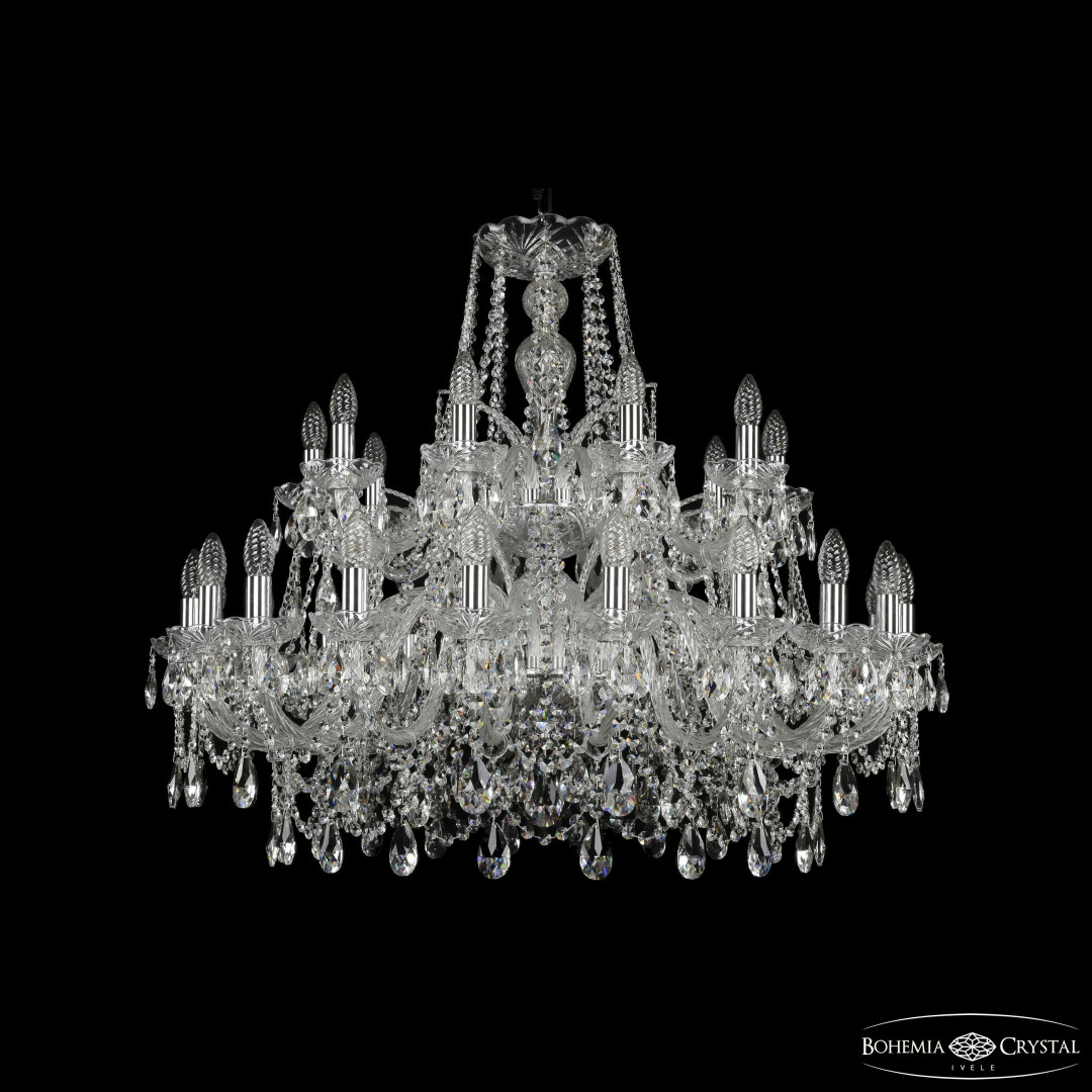 Люстра хрустальная 1411/20+10/360/2d Ni