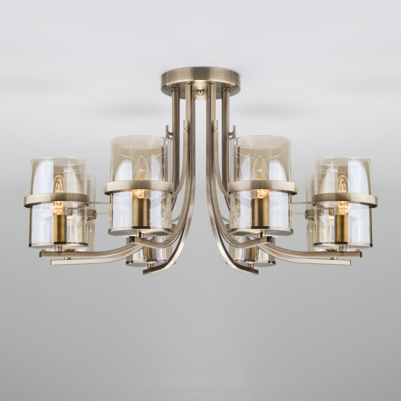 Люстра на штанге Eurosvet 60085/8 античная бронза