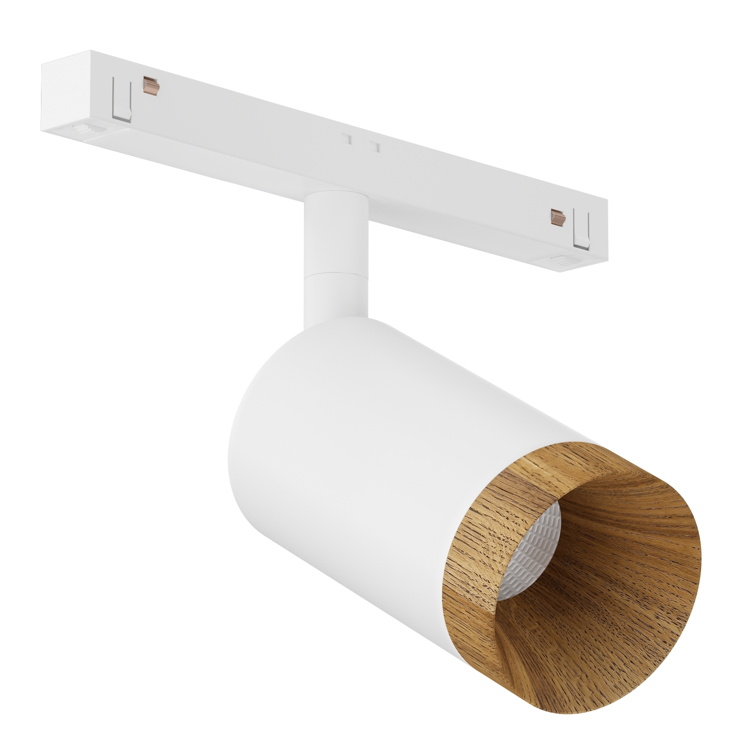 Светодиодный светильник для магнитной системы Ledron Sagi S60 Wooden White