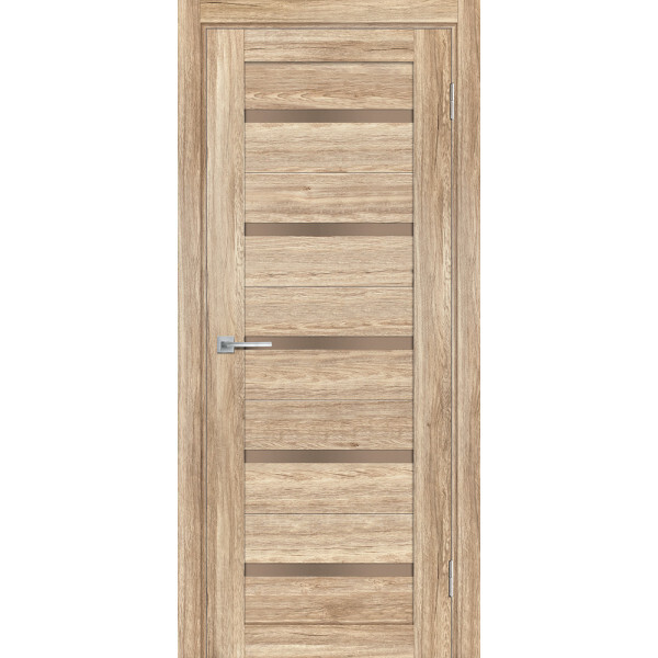 Межкомнатная дверь Graf PSL- 7 бронза сатинат Сан-ремо натуральный (2000 х 900)