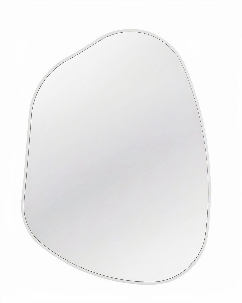 Белое настенное зеркало Нора Louvre Home DWM020824PND