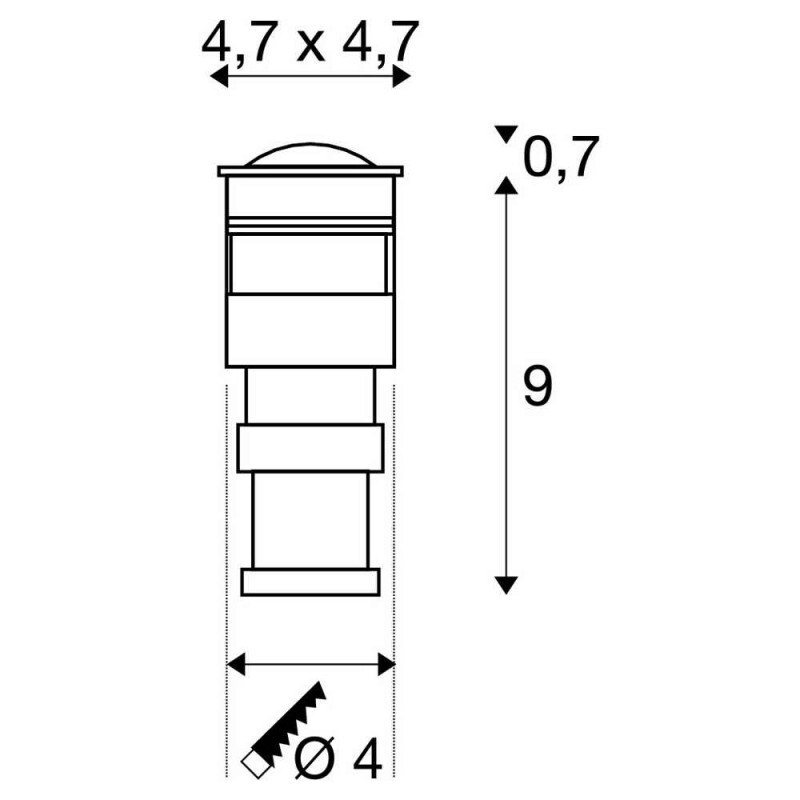 Встройка в грунт SLV 228342