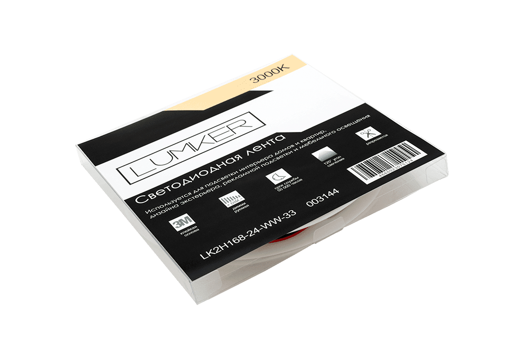 Лента светодиодная Lumker LK2H168-24-WW-33