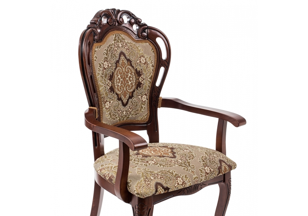 Стул деревянный Woodville Bronte вишня / патина 438330