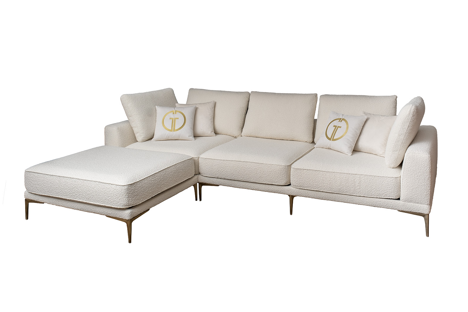 Комплект мебели №53 модульный Диван Tesoro (левый угол) Garda Decor koml-garda-53-tesoro