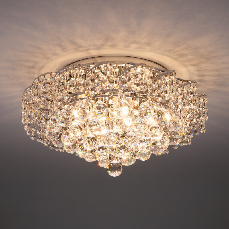 Накладная люстра Eurosvet 16017/9 хром Strotskis