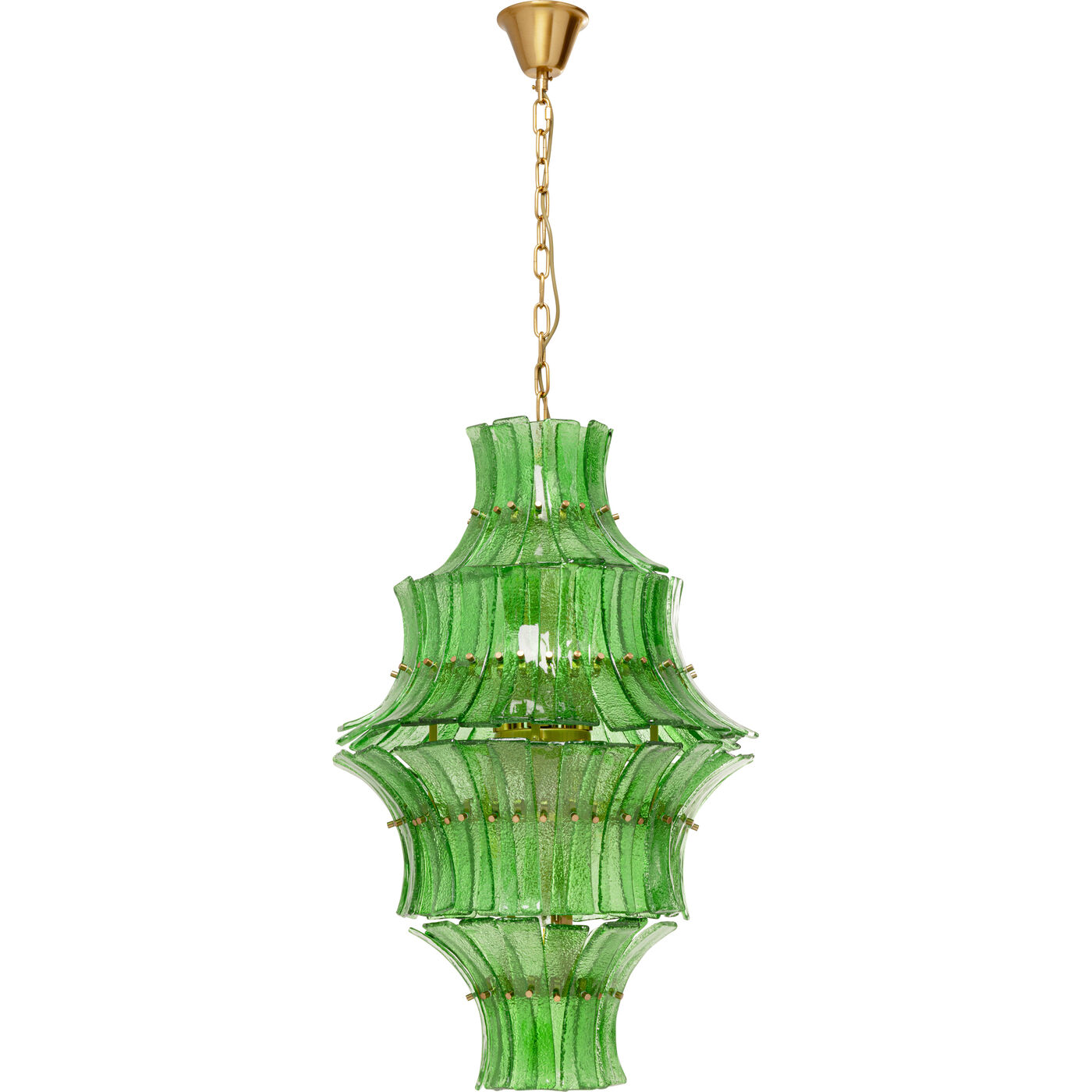 Светильник подвесной Venezia Double Green Ø53cm KARE 58054