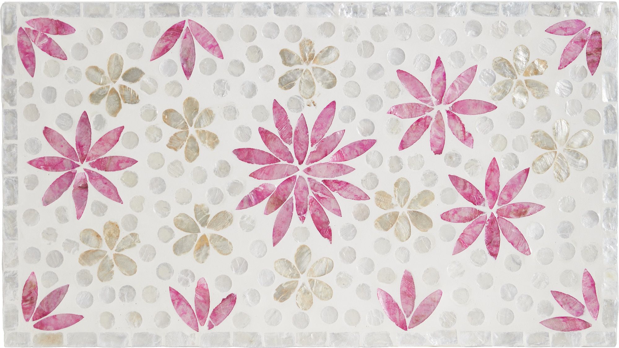 Шкатулка с отделкой раковинами устриц Glasar 67-003-W/1