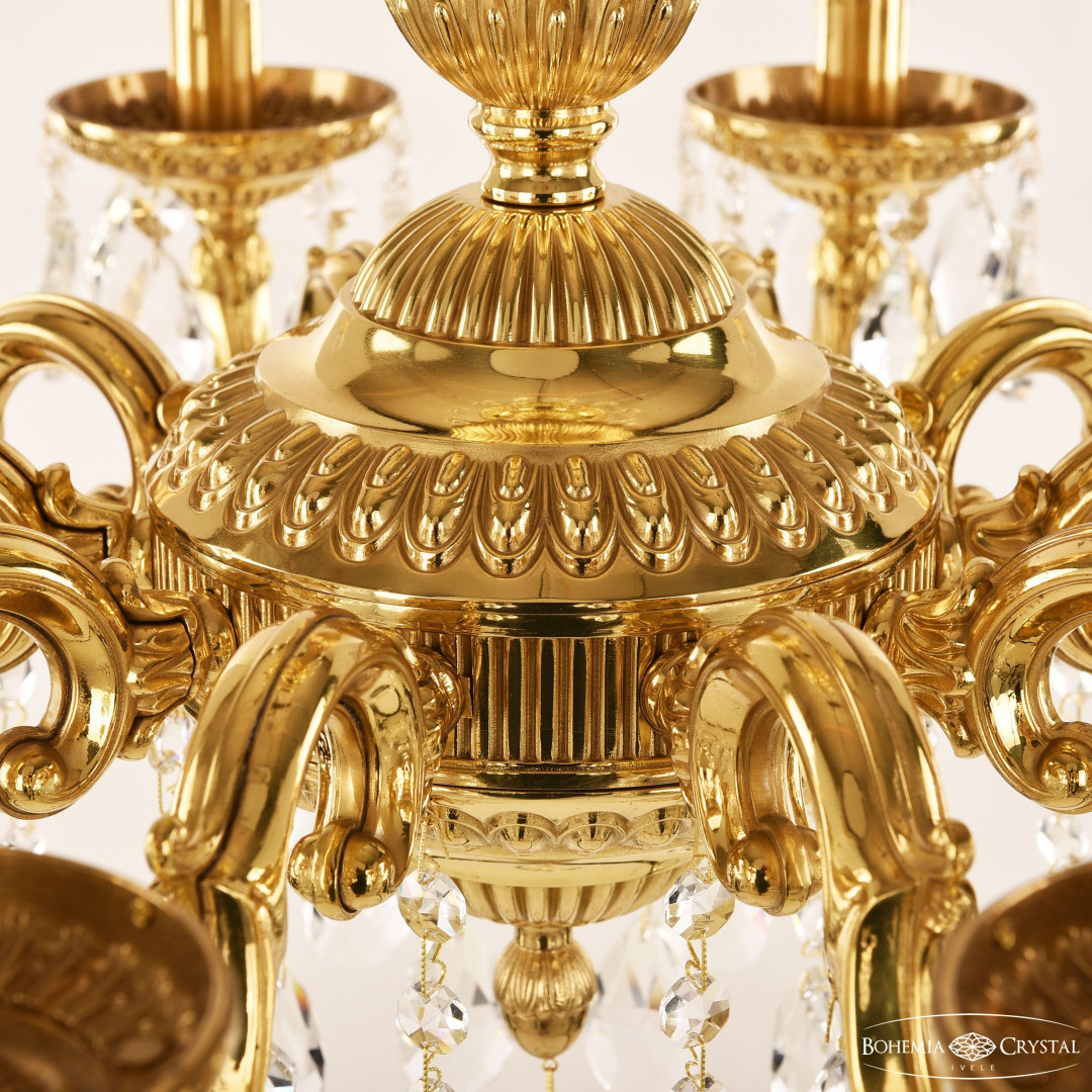 Люстра бронзовая с хрусталём 75101/10/210 A G