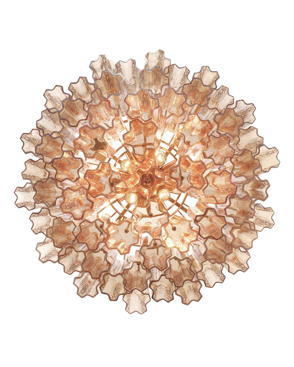 Люстра Толбот с янтарным стеклом Louvre Home LCH950924SWL