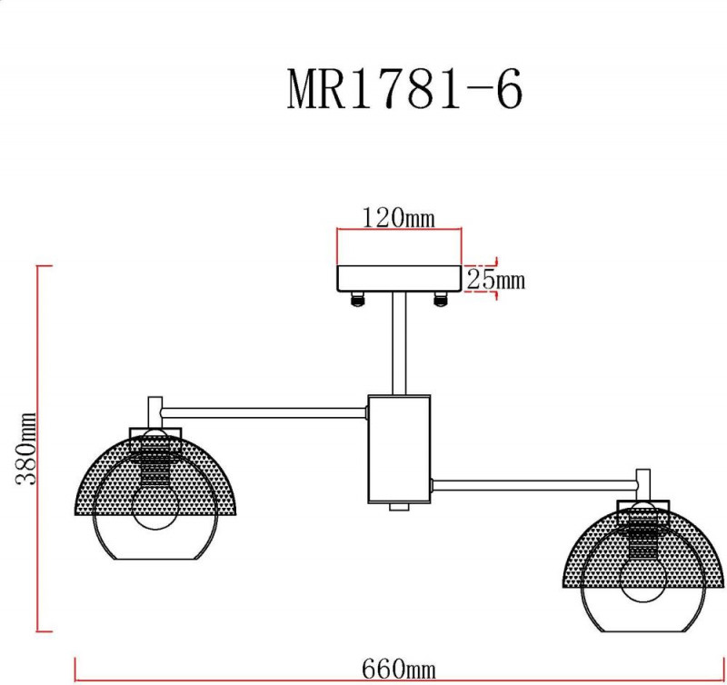 Люстра на штанге MyFar MR1781-6