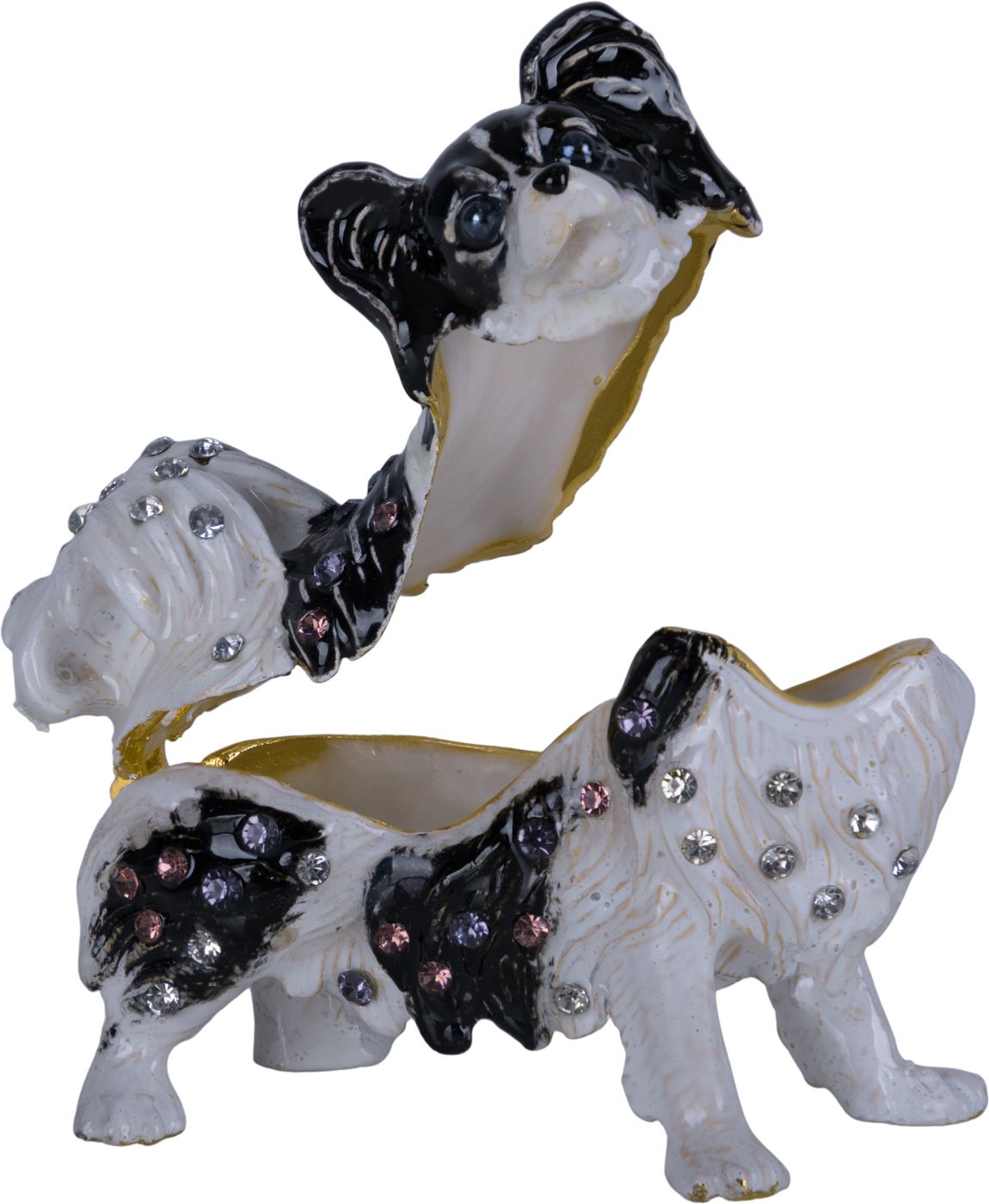 Шкатулка для драгоценностей со стразами Собачка Glasar 39-078