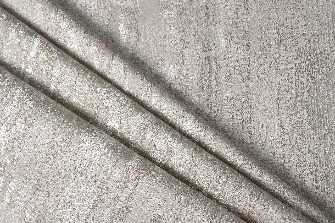 Ткань портьерная AMBITION бежевая Garda Decor 142DDH-191303J-AMBITION BEG