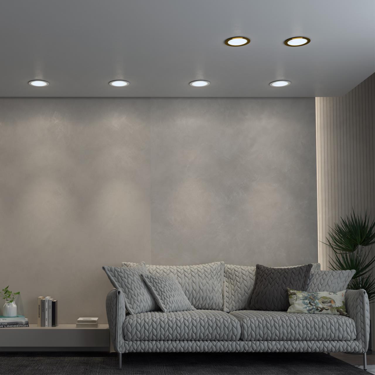 Встраиваемый светодиодный светильник с переключателем цветовой температуры Novotech 358956