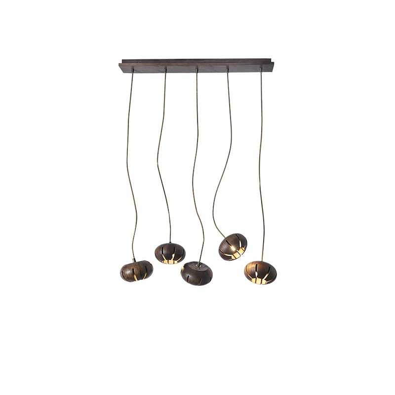 Дизайнерская люстра CAPSULES L70 Dark wood by ImperiumLoft