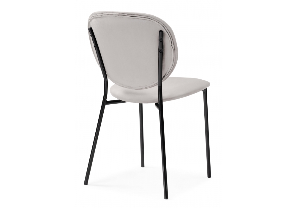 Стул Woodville Саранда серый / черный глянец 494362