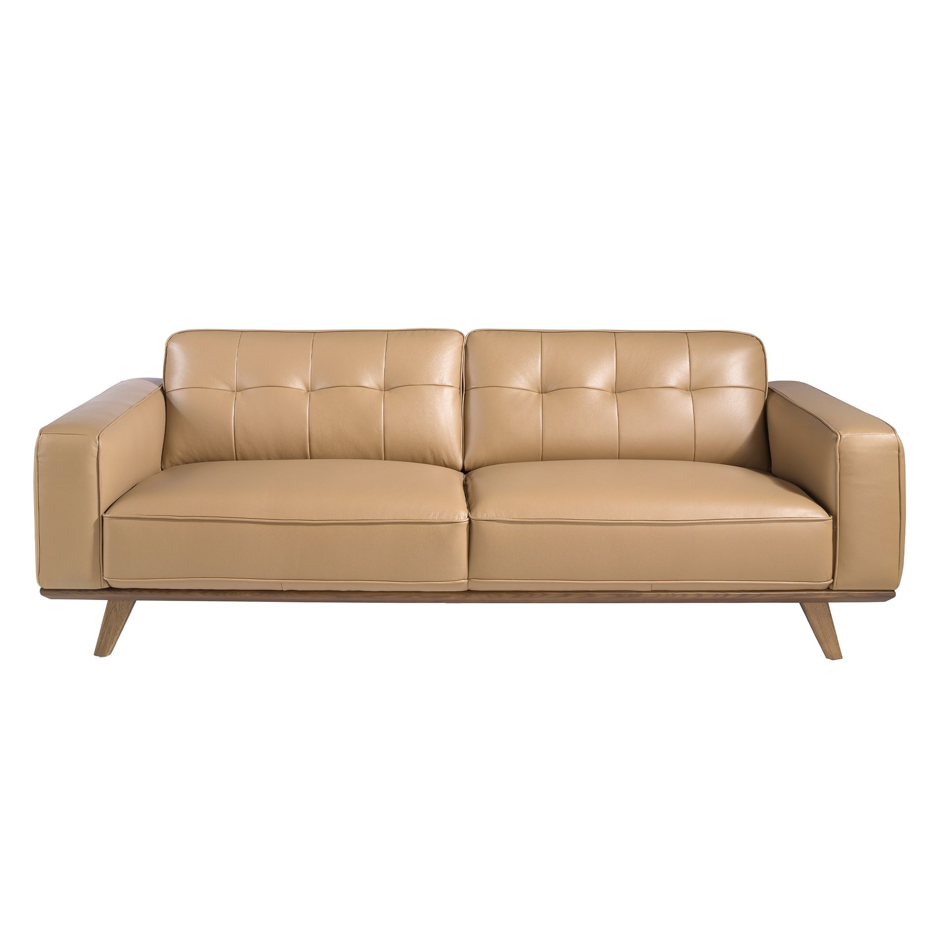 Диван 3-х местный 6120/5606-3P-M5668 с обивкой из стеганой кожи Angel Cerda