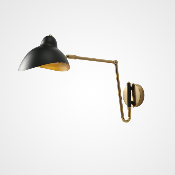 Настенный светильник HILDBORG L58 Brass Black Matt by ImperiumLoft