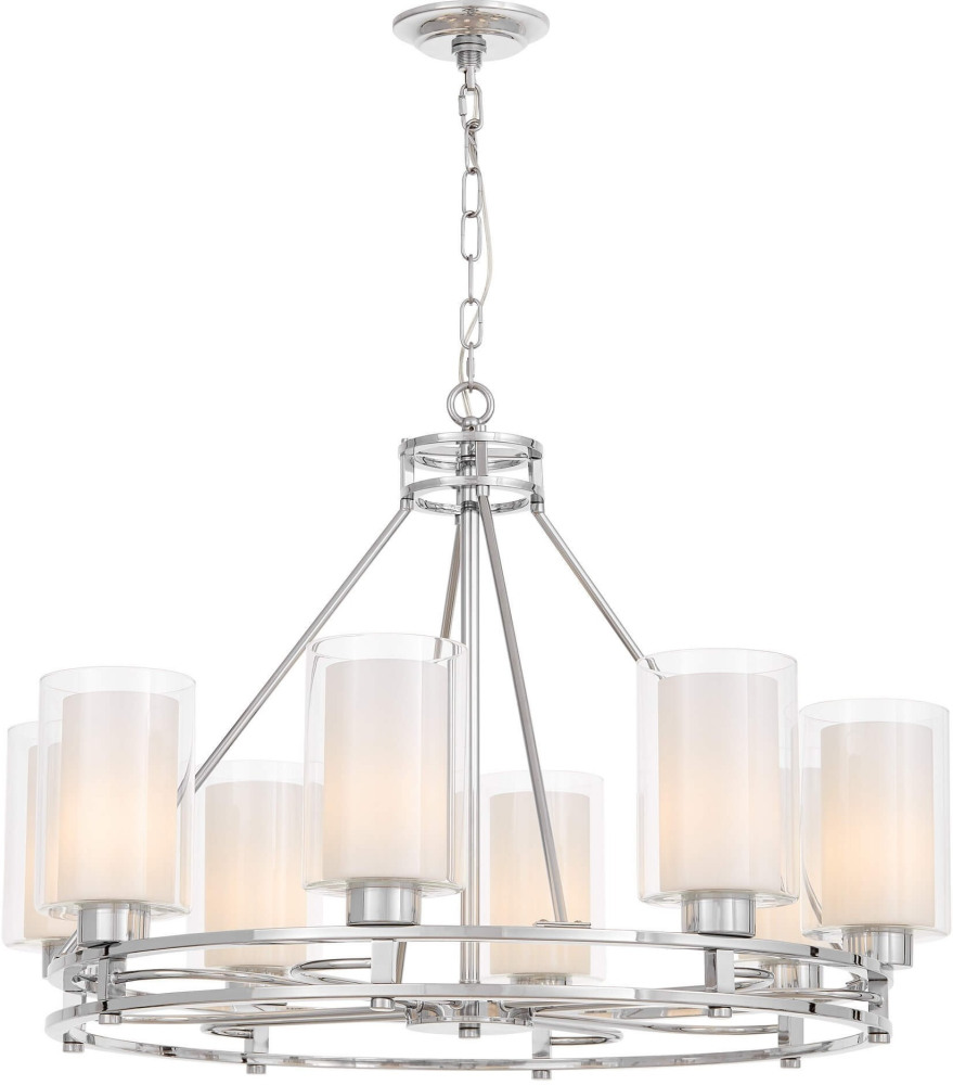 Подвесная люстра Lumina Deco LDP 8025-8 CHR+WT