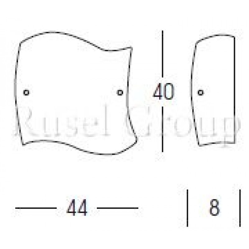 Настенно-потолочный светильник Linea Light Onda 2400